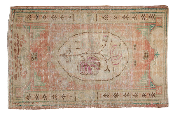 3x4.5 Vintage Distressed Oushak Rug // ONH Item 8123