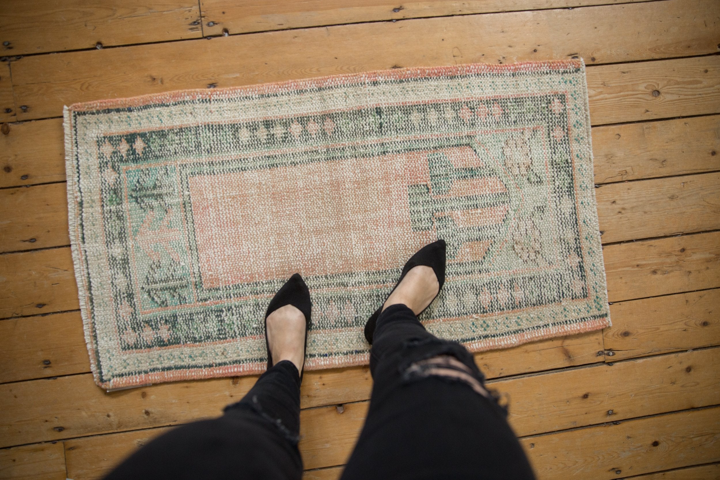 2x4 Vintage Distressed Oushak Rug Runner // ONH Item 8124 Image 1