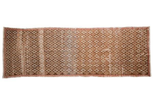 3.5x10 Vintage Distressed Oushak Rug Runner // ONH Item 8126
