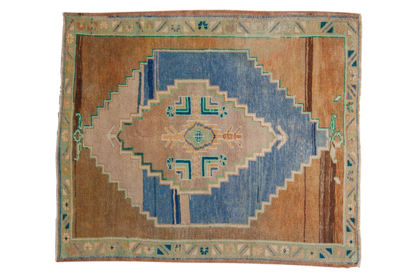 3x4 Vintage Distressed Oushak Square Rug // ONH Item 8128