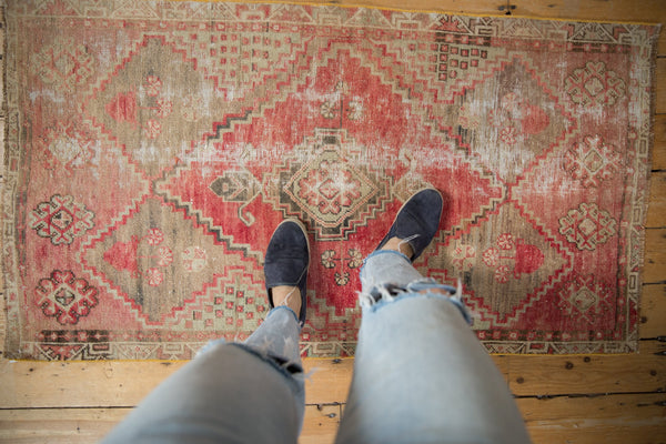 3x5 Vintage Distressed Fragment Oushak Rug // ONH Item 8130 Image 1