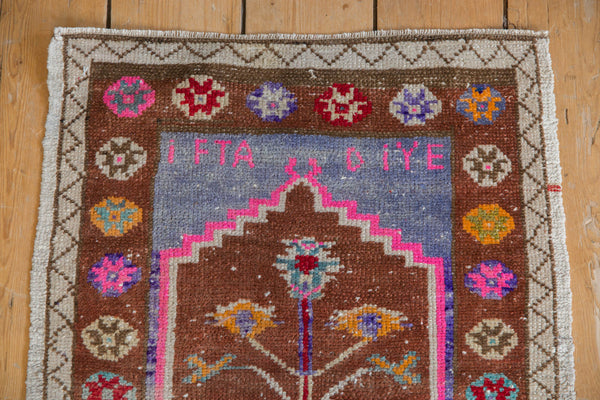 1.5x2.5 Vintage Distressed Oushak Rug Mat // ONH Item 8139 Image 3