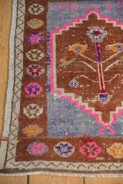 1.5x2.5 Vintage Distressed Oushak Rug Mat // ONH Item 8139 Image 5