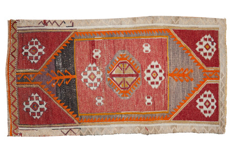 1.5x3.5 Vintage Distressed Jijim Rug Mat Runner // ONH Item 8141