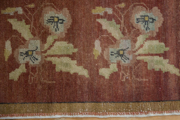 1.5x3.5 Vintage Distressed Oushak Rug Mat Runner // ONH Item 8142 Image 6