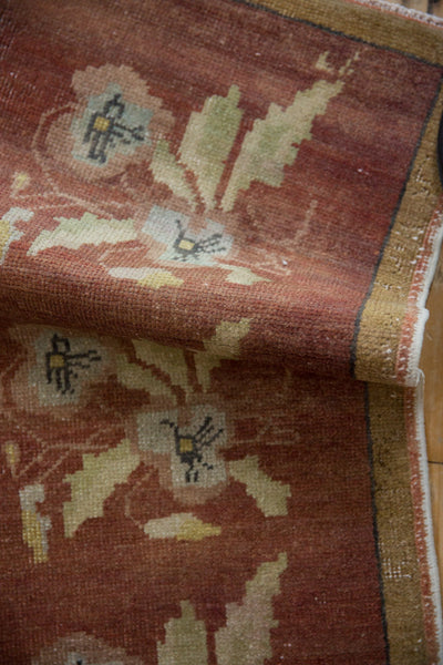 1.5x3.5 Vintage Distressed Oushak Rug Mat Runner // ONH Item 8142 Image 7