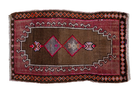 2x3 Vintage Distressed Oushak Rug Mat // ONH Item 8145