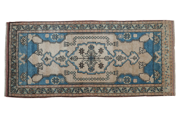 1.5x4 Vintage Distressed Oushak Rug Mat Runner // ONH Item 8146