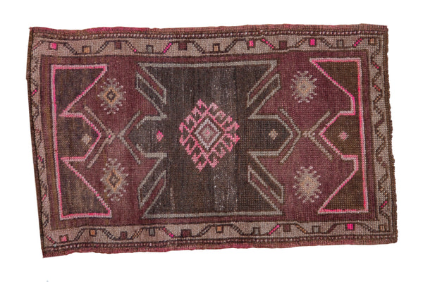 2x3 Vintage Distressed Oushak Rug Mat // ONH Item 8148