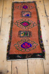 1x3 Vintage Distressed Oushak Rug Mat Runner // ONH Item 8152 Image 4