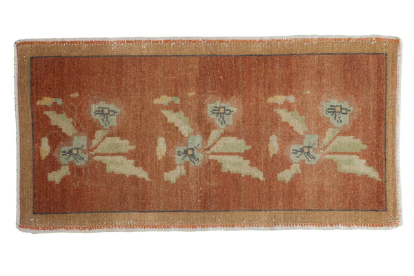1.5x3.5 Vintage Distressed Oushak Rug Mat Runner // ONH Item 8153