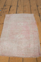 1.5x3 Vintage Distressed Oushak Rug Mat // ONH Item 8161 Image 2