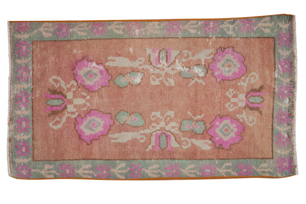 2x3.5 Vintage Distressed Oushak Rug // ONH Item 8171