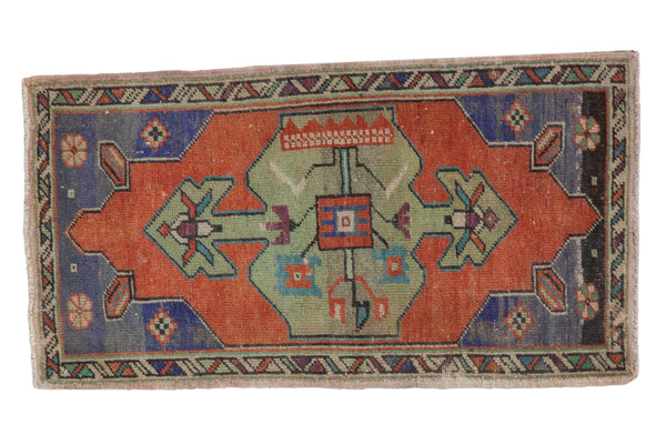 2x3.5 Vintage Distressed Oushak Rug // ONH Item 8176