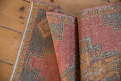 1.5x3.5 Vintage Distressed Oushak Rug Mat Runner // ONH Item 8178 Image 5