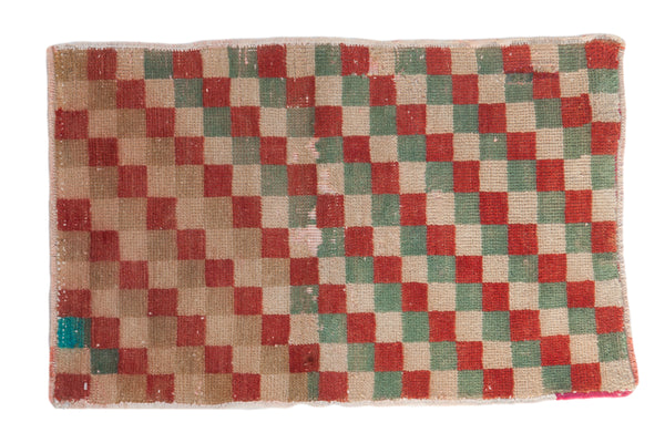 1.5x2.5 Vintage Distressed Oushak Rug Mat // ONH Item 8181