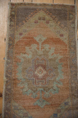 1.5x3 Vintage Distressed Oushak Rug Mat // ONH Item 8183 Image 2