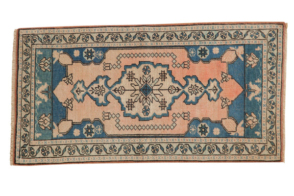 2x4 Vintage Distressed Oushak Rug Runner // ONH Item 8189