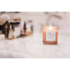 Sweet Clementine Soy Frosted Glass Candle // ONH Item 8199 Image 1