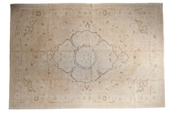7x10 Vintage Distressed Oushak Carpet // ONH Item 8201