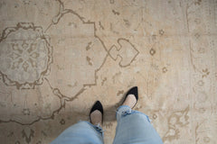 7x10 Vintage Distressed Oushak Carpet // ONH Item 8201 Image 1