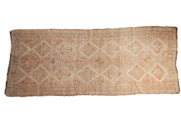 4x10.5 Vintage Distressed Oushak Rug Runner // ONH Item 8211