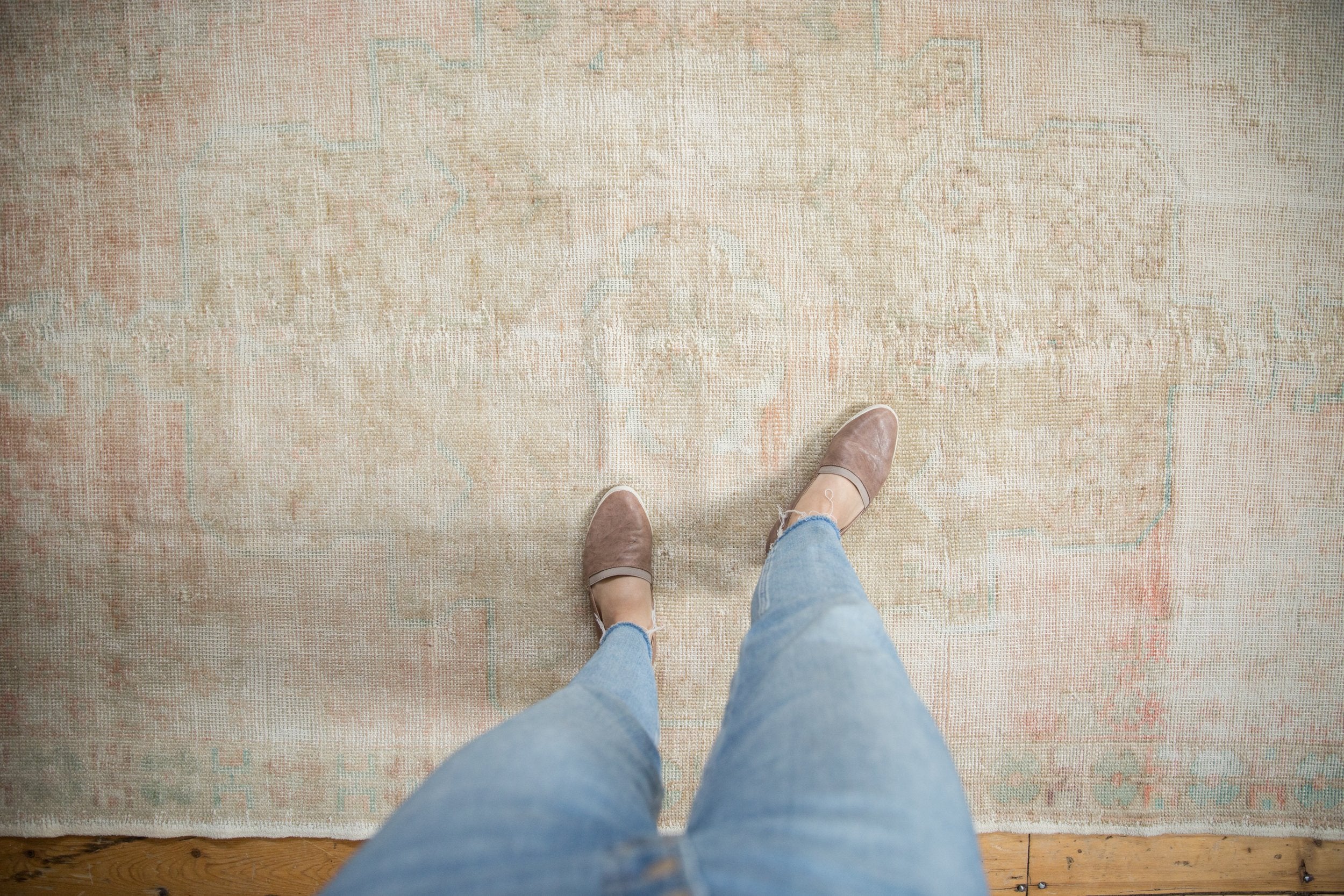 4.5x8.5 Vintage Distressed Oushak Rug // ONH Item 8213 Image 1