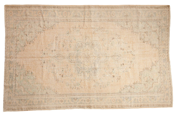 6x9.5 Vintage Distressed Oushak Carpet // ONH Item 8215