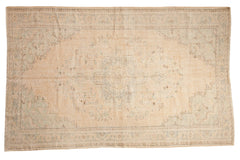 6x9.5 Vintage Distressed Oushak Carpet // ONH Item 8215
