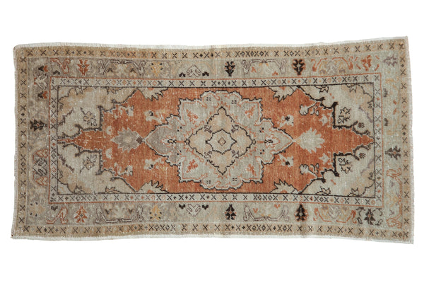 3x5.5 Vintage Distressed Oushak Rug // ONH Item 8235