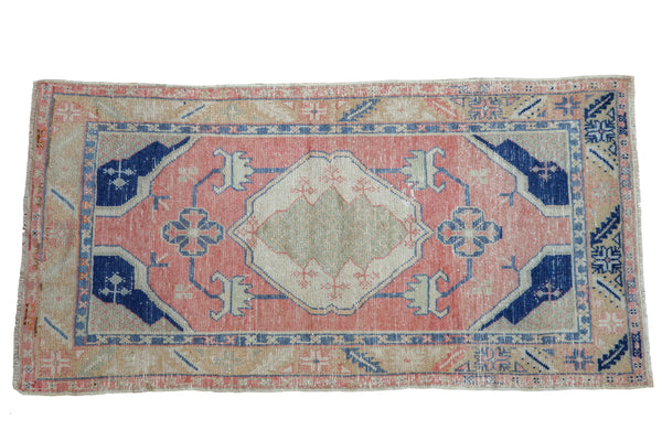 2.5x5.5 Vintage Distressed Oushak Rug Runner // ONH Item 8237