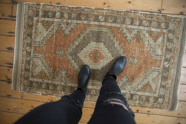 2.5x4.5 Vintage Distressed Oushak Rug // ONH Item 8239 Image 1