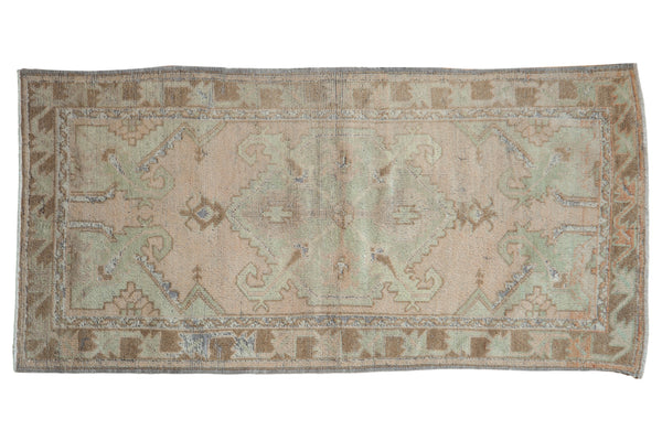 2.5x5.5 Vintage Distressed Oushak Rug Runner // ONH Item 8243