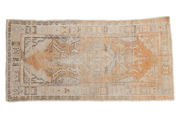 3x6 Vintage Distressed Oushak Rug Runner // ONH Item 8244