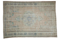 7x10 Vintage Distressed Oushak Carpet // ONH Item 8245