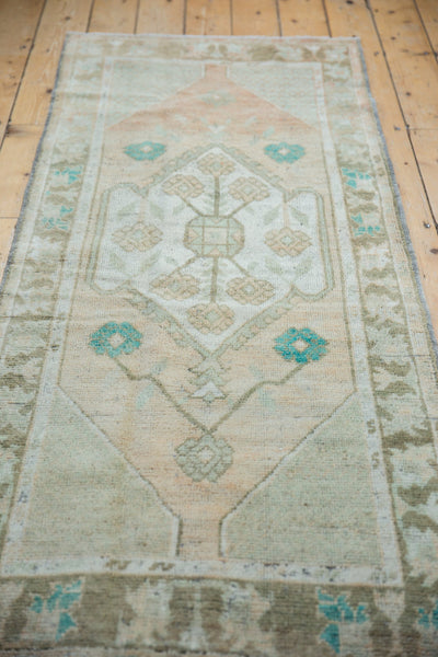 2.5x6.5 Vintage Distressed Oushak Rug Runner // ONH Item 8246 Image 3