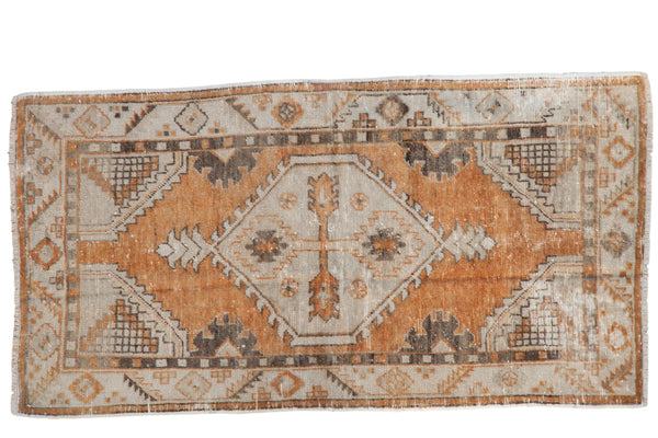 2.5x5 Vintage Distressed Oushak Rug Runner // ONH Item 8250