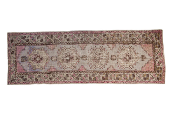 3x9.5 Vintage Distressed Oushak Rug Runner // ONH Item 8253