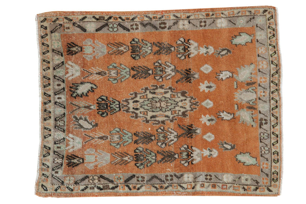 RESERVED 3x3.5 Vintage Distressed Oushak Square Rug // ONH Item 8255