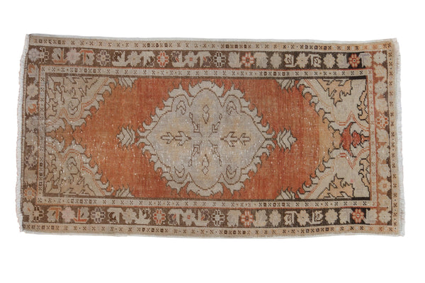 2.5x5 Vintage Distressed Oushak Rug Runner // ONH Item 8263