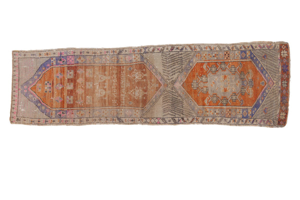2.5x8.5 Vintage Distressed Oushak Rug Runner // ONH Item 8264