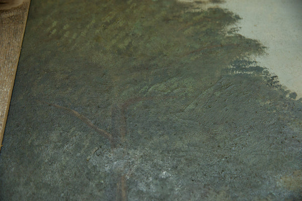 Antique Native American Indian in Canoe on River // ONH Item 8279 Image 4