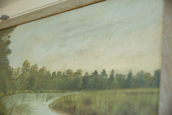 Antique Native American Indian in Canoe on River // ONH Item 8279 Image 8