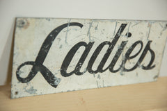 Vintage Ladies Painted Sign // ONH Item 8280 Image 1