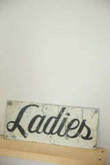 Vintage Ladies Painted Sign // ONH Item 8280 Image 4