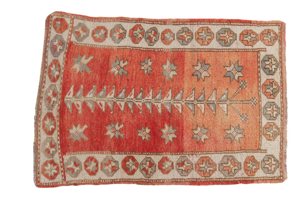 2x3 Vintage Distressed Oushak Rug Mat // ONH Item 8288