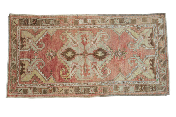 2.5x5 Vintage Distressed Oushak Rug Runner // ONH Item 8291
