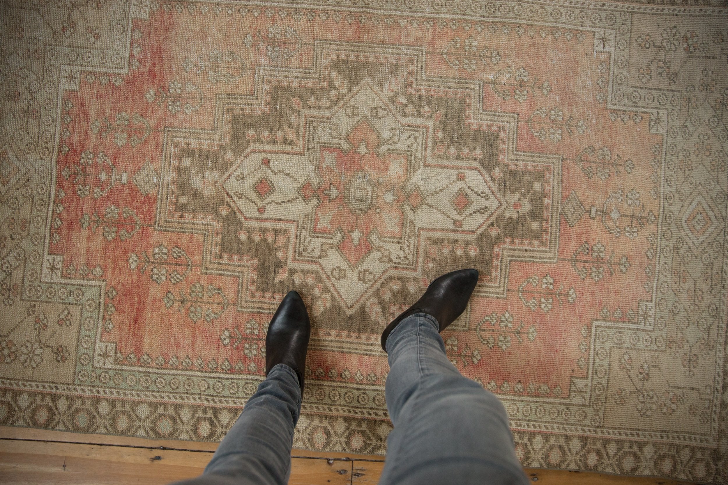 3.5x6 Vintage Distressed Oushak Rug // ONH Item 8297 Image 1