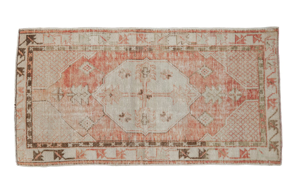 2.5x5 Vintage Distressed Oushak Rug Runner // ONH Item 8304