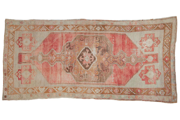 4.5x10 Vintage Distressed Oushak Rug Runner // ONH Item 8309